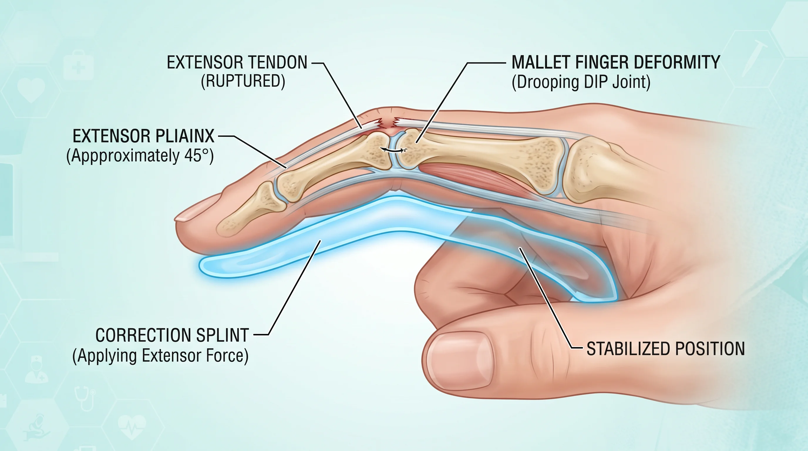锤状指(Mallet Finger)的特征与矫正