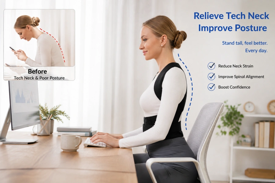 posture corrector for tech neck