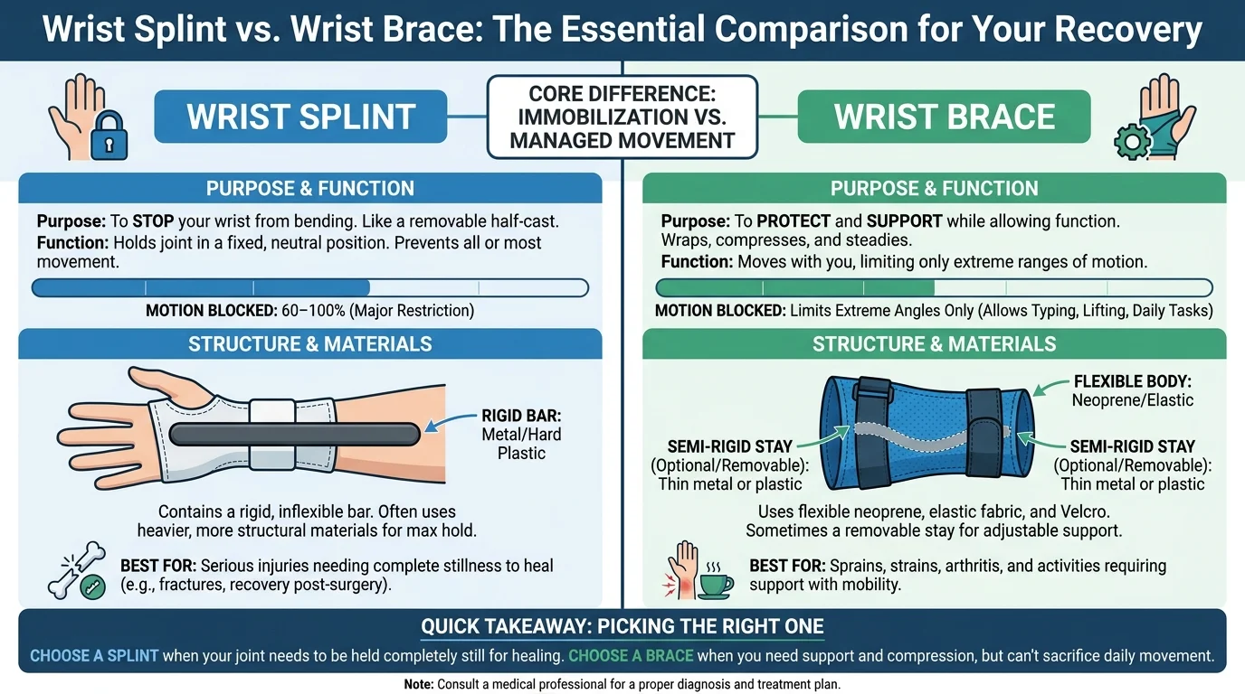 Wrist Splint Vs. Wrist Brace: Which One Is Better?