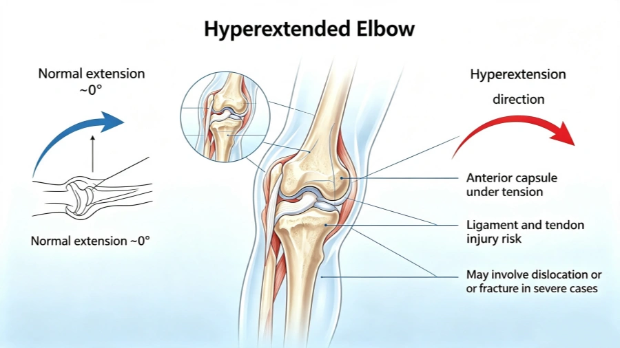 Hyperextended Elbow